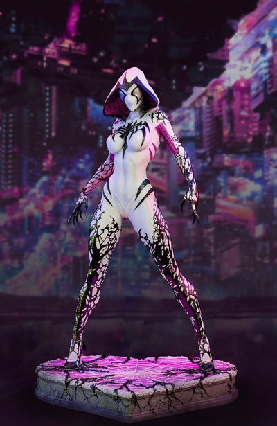 White Widow Symbiote (WHITE VERSION) 1/4 Scale Statue
