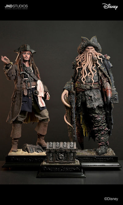 Pirates of the Caribbean - Jack Sparrow & Davy Jones 1/3 Scale Statue Set