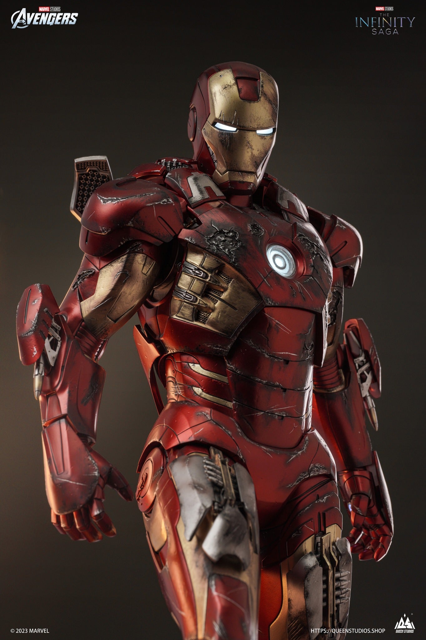 Iron Man Mark 7 (Battle Damaged) 1/3 Scale Statue - Spec Fiction Shop