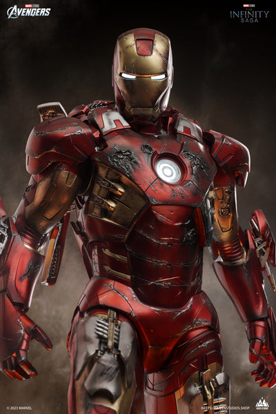 Iron Man Mark 7 (Battle Damaged) 1/3 Scale Statue