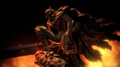 Berserk - Grunbeld Versus Guts (Berserker Armor) 1/4 Scale Statue