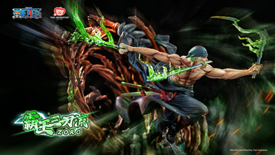 Roronoa Zoro Three Sword Style 1/6 Scale Statue by Toei