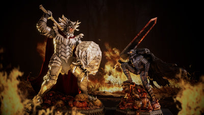 Berserk - Grunbeld Versus Guts (Berserker Armor) 1/4 Scale Statue