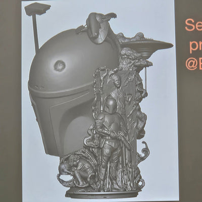 Boba Fett Fine Art Bust