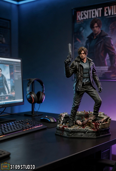 Resident Evil 4 - Leon Kennedy EX 1/4 Scale Statue