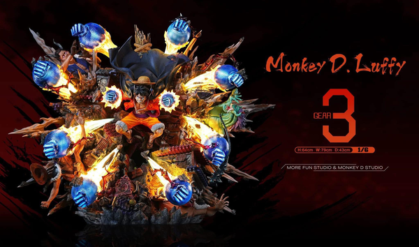 Monkey D. Luffy Gear 3 1/6 Scale Statue by More Fun Studio x