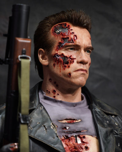 T-800 (Ver. 3) Battle Damaged (Static) Life-Size Bust by Queen Studios
