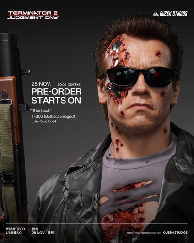 T-800 (Ver. 3) Battle Damaged (Mechanical) Life-Size Bust by Queen Studios
