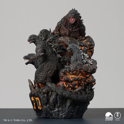 Godzilla Five Legacies (Color) Statue