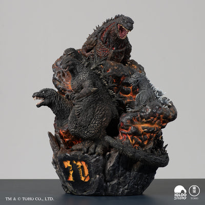Godzilla Five Legacies (Color) Statue