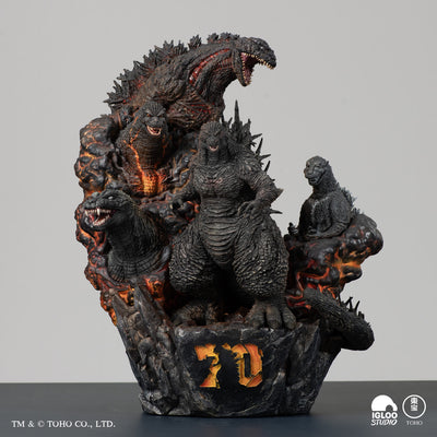 Godzilla Five Legacies (Color) Statue