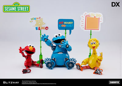 Sesame Street - Big Bird, Cookie Monster & Elmo Deluxe CARBOTIX Figures