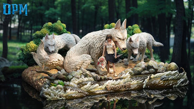 Princess Mononoke - Wolf Girl Statue