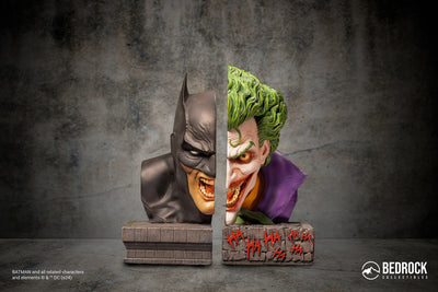 Batman & Joker Nemesis Split-Faced Bookend 1/2 Scale Busts