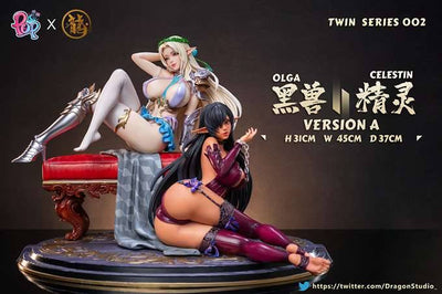 Olga Discordia & Celestine Lucross (Version A EX) 1/4 Scale Statue Set