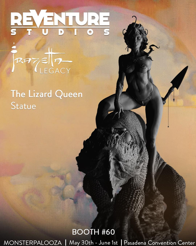 Frazetta Legacy - Lizard Queen Statue