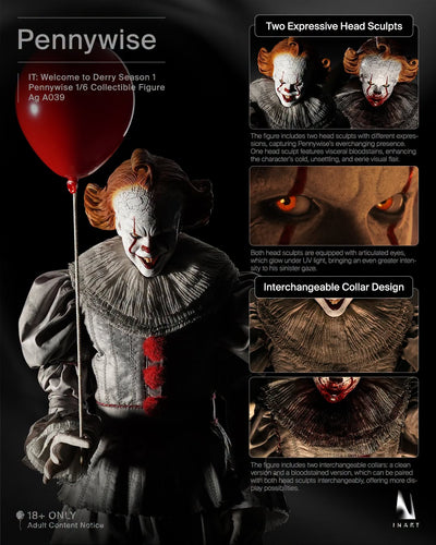 It: Welcome to Derry S1 - Pennywise InArt 1/6 Scale Figure