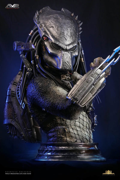 Wolf Predator (Version A + BIO MASK) Life-Size Bust by Deep Tale