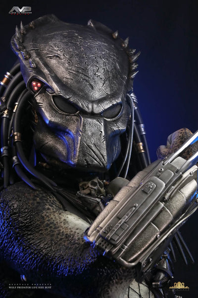 Wolf Predator (Version A + BIO MASK) Life-Size Bust by Deep Tale
