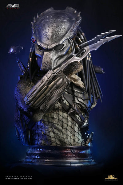 Wolf Predator (Version A + BIO MASK) Life-Size Bust by Deep Tale