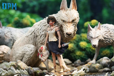 Princess Mononoke - Wolf Girl Statue
