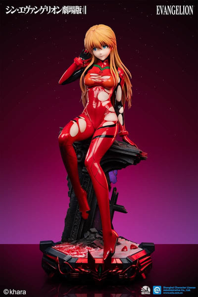 Rebuild of Evangelion - Asuka Shikinami Langley Damaged Plugsuit 1/2 Scale Statue