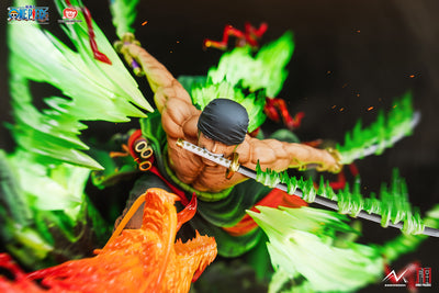 One Piece - Zoro vs. King (Illuminated) Statue
