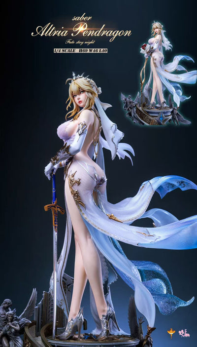 Wedding Saber (EX Ver.) 1/4 Scale Statue by DT Studio