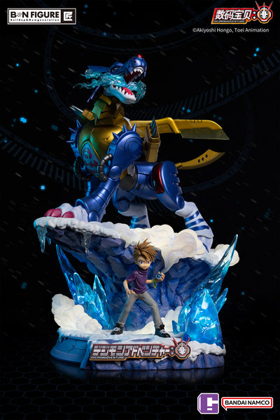 Digimon Adventure - Ishida Yamato & Metal Garurumon Statue