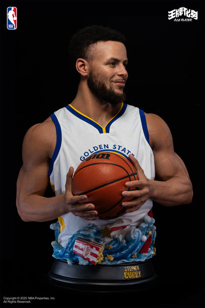 Stephen Curry 1/1 Life-Size Silicone Bust