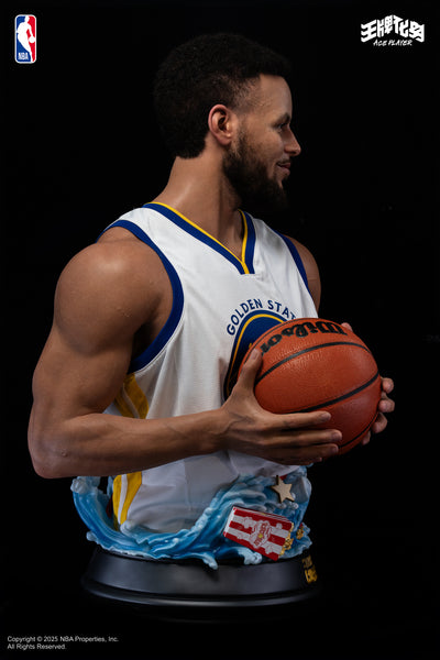 Stephen Curry 1/1 Life-Size Silicone Bust