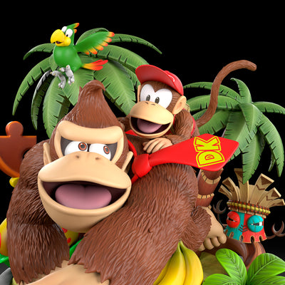 Donkey Kong and Diddy Kong Statue
