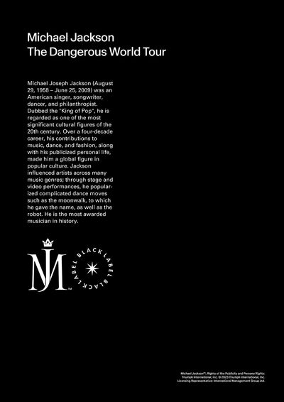 Michael Jackson (Black Label) 1/4 Scale Statue