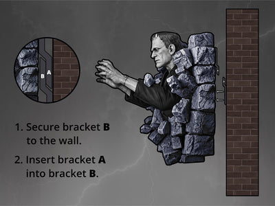 Frankenstein (Classic Horror Ed.) Life-Size Wall Sculpture