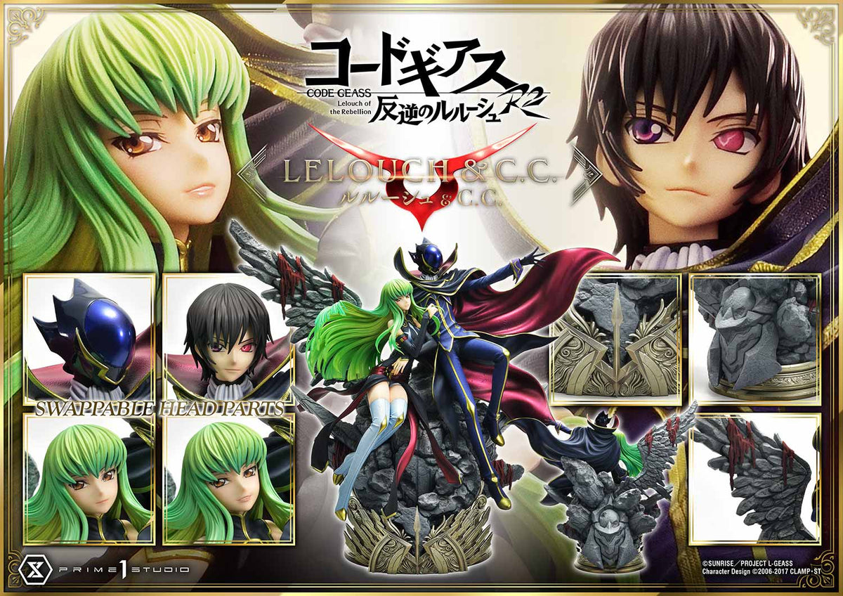 Code Geass - Lelouch Lamperouge and C.C. Bonus Version 1/6 Scale Statu ...