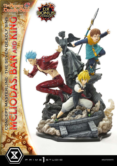 Seven Deadly Sins - Meliodas, Ban and King (DX Bonus) 1/6 Scale Statue