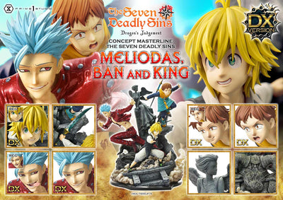 Seven Deadly Sins - Meliodas, Ban and King (DX Bonus) 1/6 Scale Statue