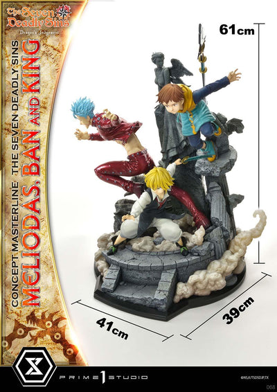 Seven Deadly Sins - Meliodas, Ban and King (DX Bonus) 1/6 Scale Statue