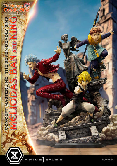 Seven Deadly Sins - Meliodas, Ban and King (Regular) 1/6 Scale Statue
