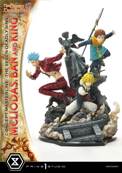 Seven Deadly Sins - Meliodas, Ban and King (Regular) 1/6 Scale Statue