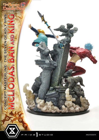 Seven Deadly Sins - Meliodas, Ban and King (Regular) 1/6 Scale Statue