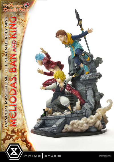 Seven Deadly Sins - Meliodas, Ban and King (Regular) 1/6 Scale Statue