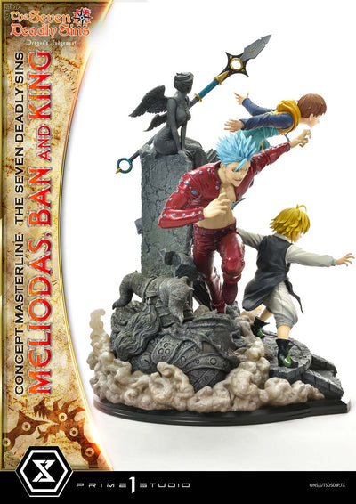 Seven Deadly Sins - Meliodas, Ban and King (Regular) 1/6 Scale Statue