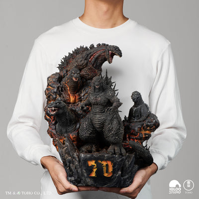 Godzilla Five Legacies (Color) Statue