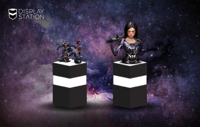 Black Light-Up Pedestal by DisplayStation