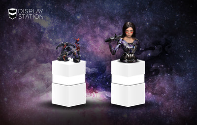White Light-Up Pedestal By DisplayStation