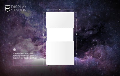 White Light-Up Pedestal By DisplayStation