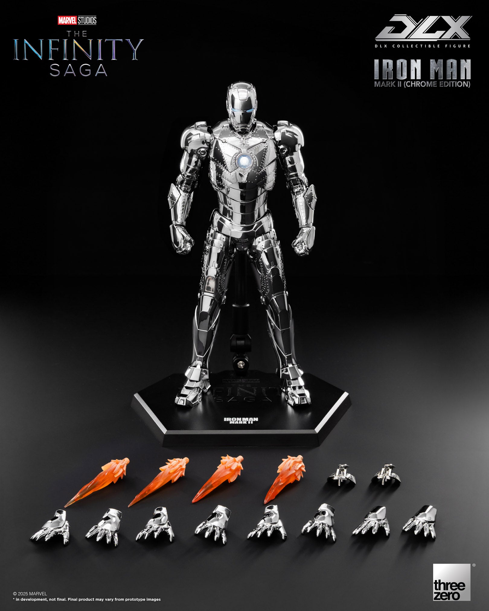 The Infinity Saga - Iron Man Mark 2 DLX (Chrome Edition) Figure