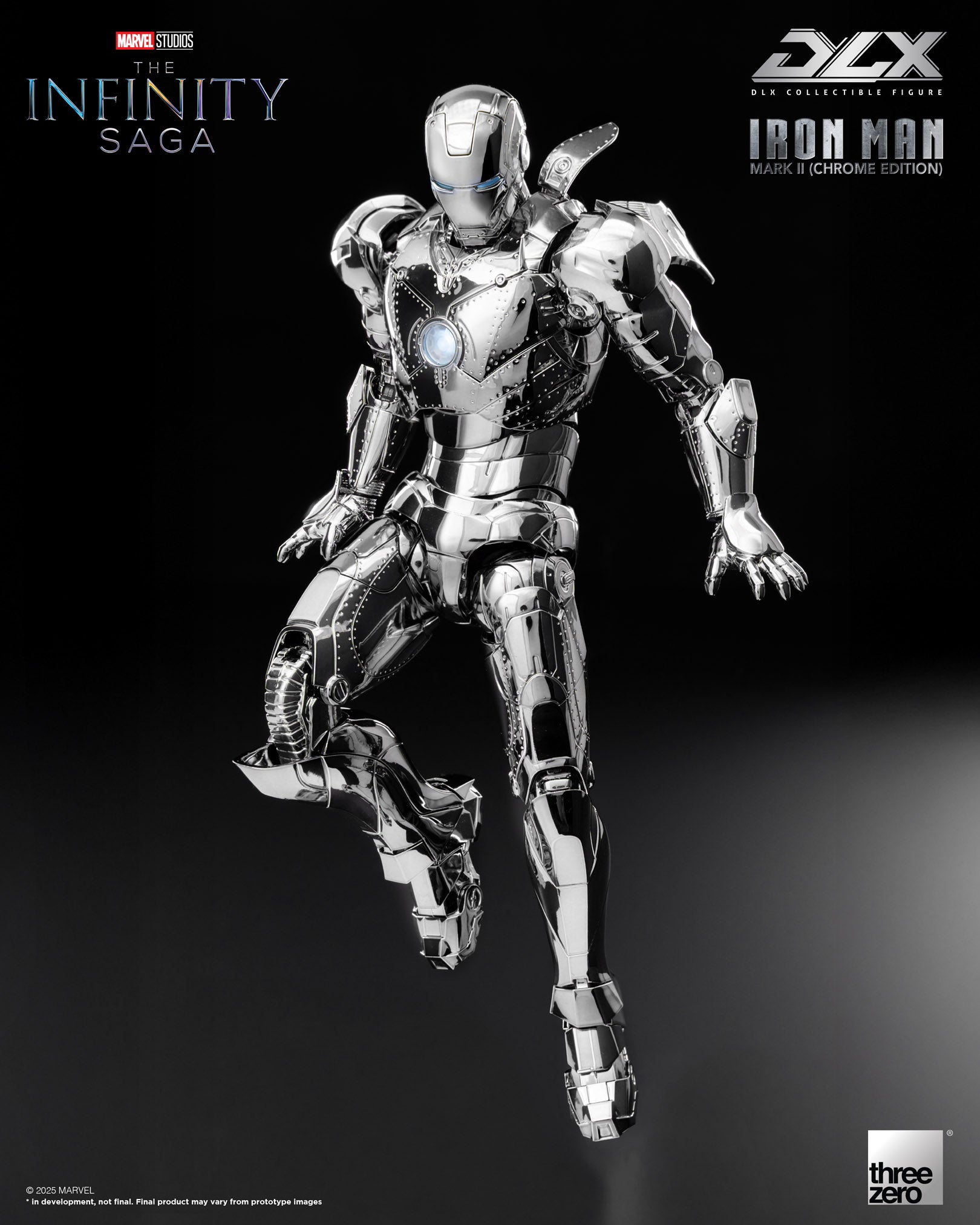 The Infinity Saga - Iron Man Mark 2 DLX (Chrome Edition) Figure