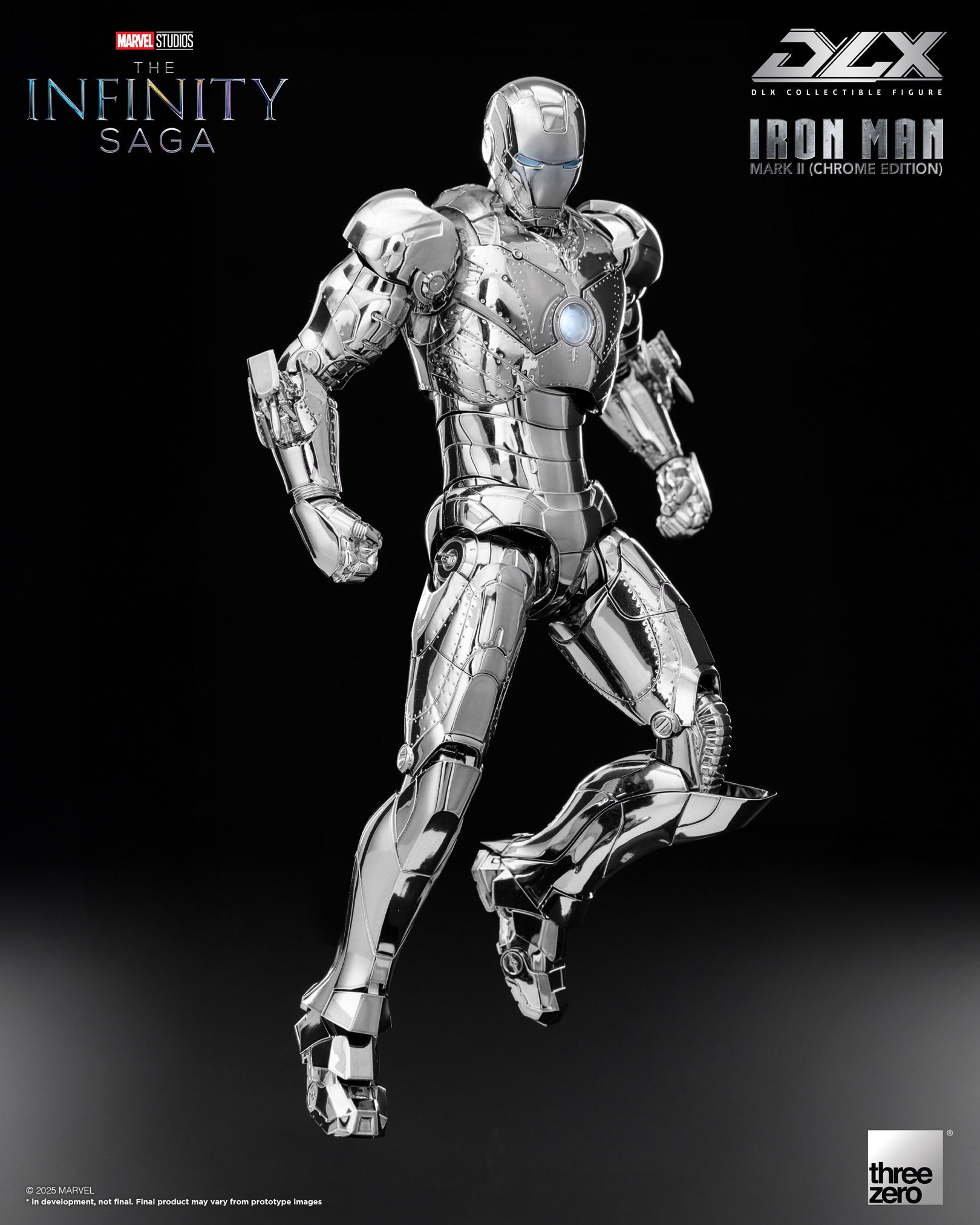 The Infinity Saga - Iron Man Mark 2 DLX (Chrome Edition) Figure